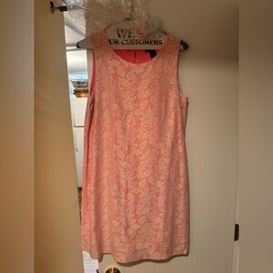 H&M Pink Lace Shift Dress – Sleeveless – Size Small